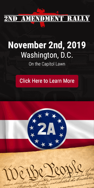 2nd Amendment Rally promotional banner 300x600